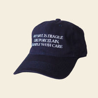 Cap "My soul is like porcelain, handle with care"