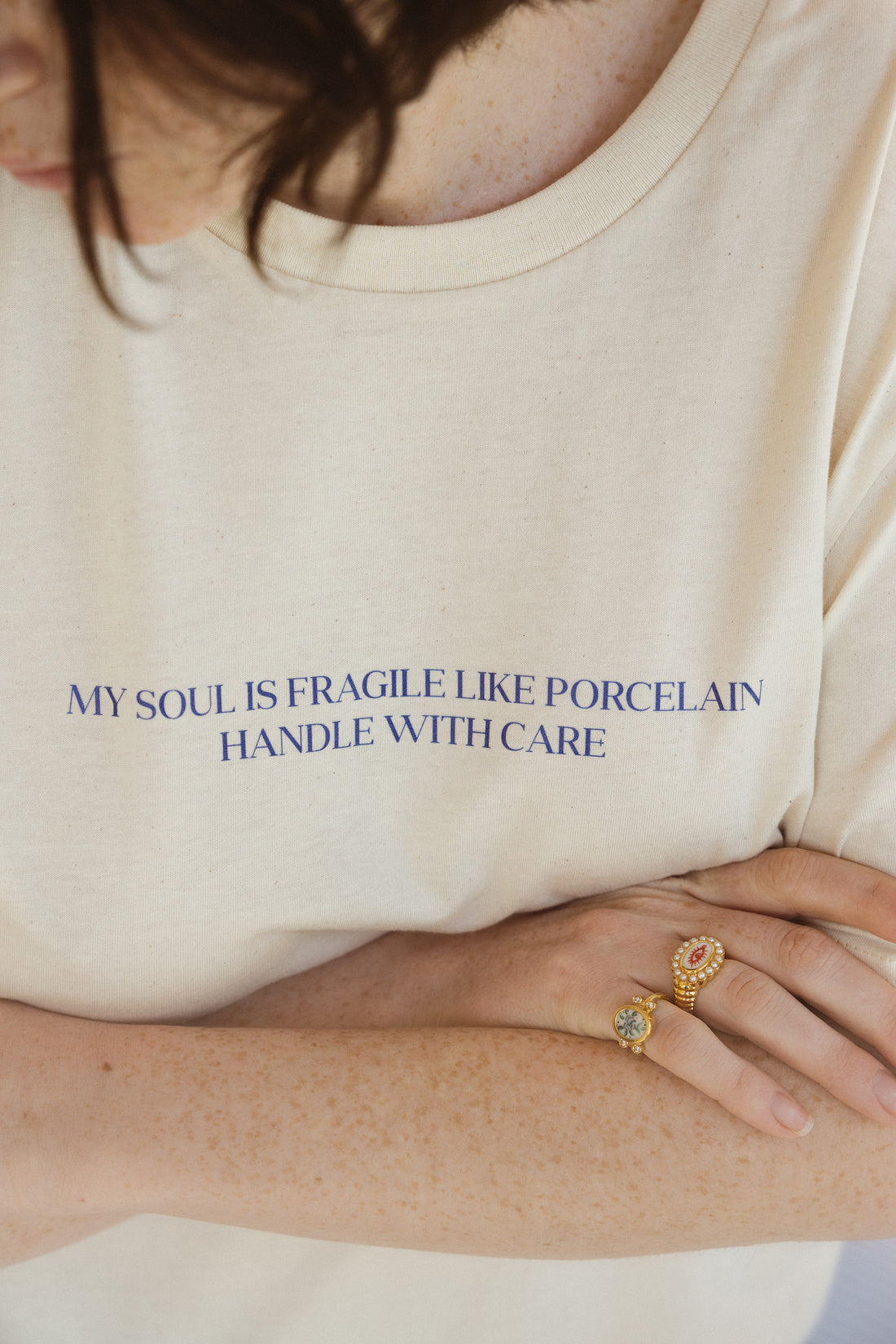 T-Shirt “My soul is fragile like porcelain, handle with care"